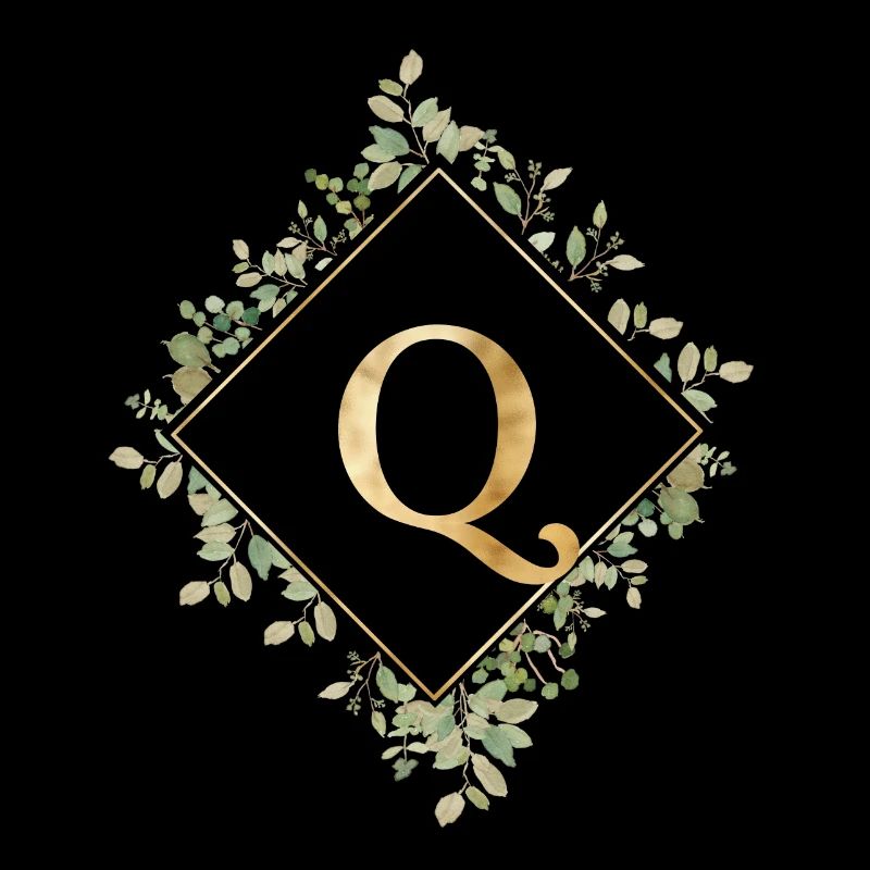Q Monogramme Couronne d’Eucalyptus