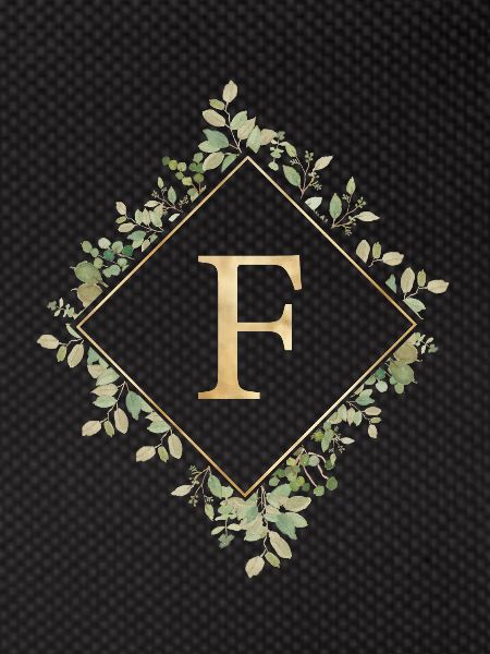 F Monogram Eucalyptus Wreath