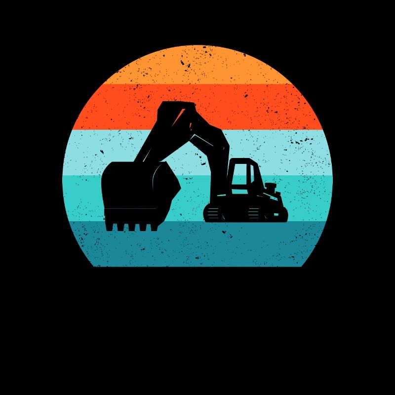 Bagger Baggerfahrer Baggerwagen