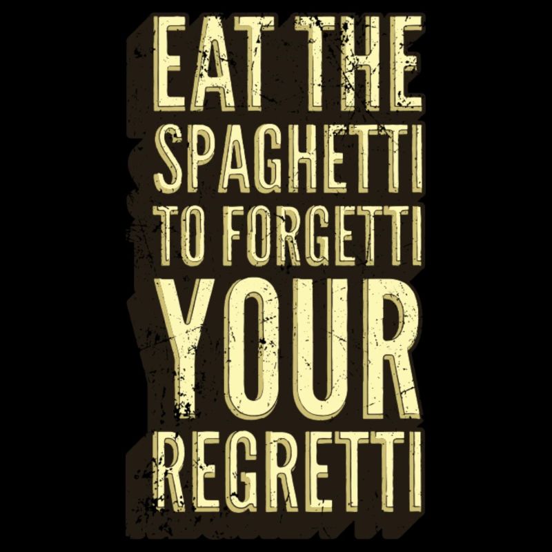Spaghetti Regret Sarcasme Graphique
