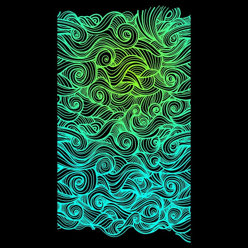 Psychedelic swirl geometric wave pattern