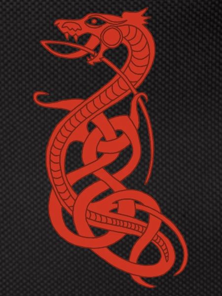 Infinite red snake