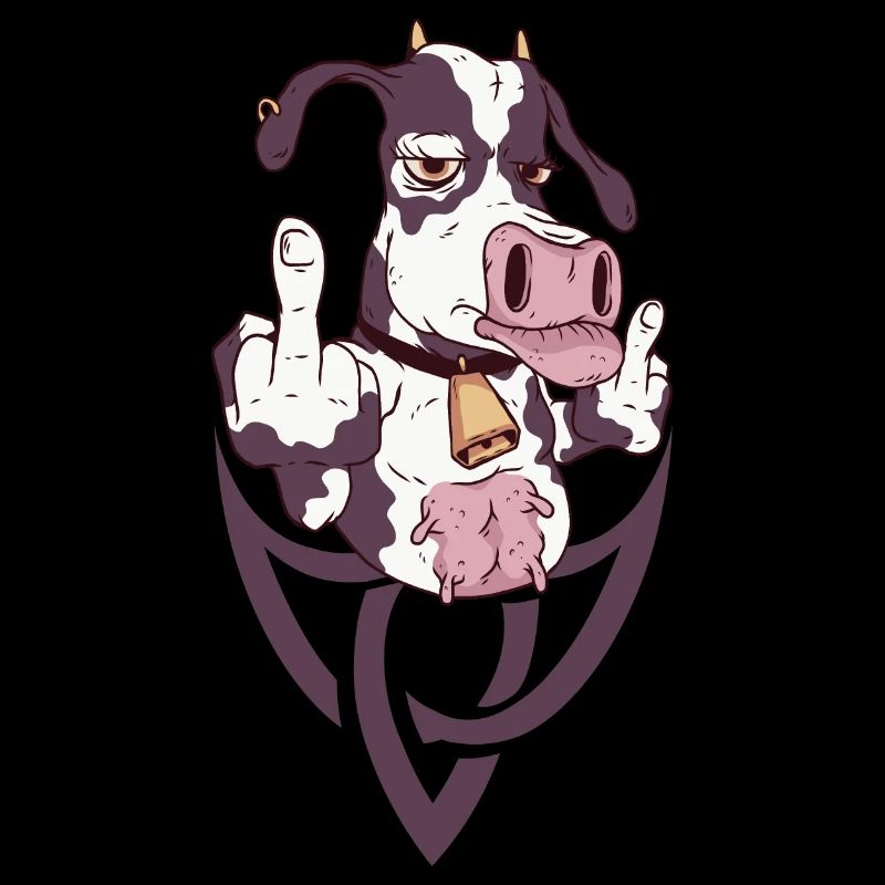 Le geste de la vache rebelle