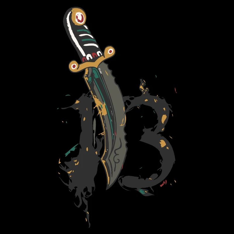 Dolch Nummer 13 Dolchmesser der alten Schule