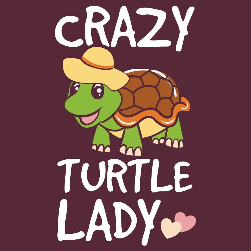 Funny Turtle Crazy Turtle Lady Gift