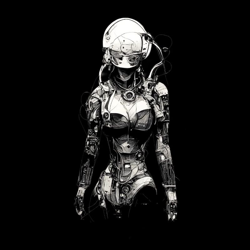 dessin technique cyborg