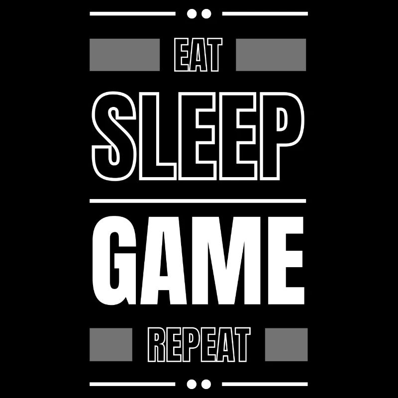eat sleep game repeat geschenk idee spruch gamer