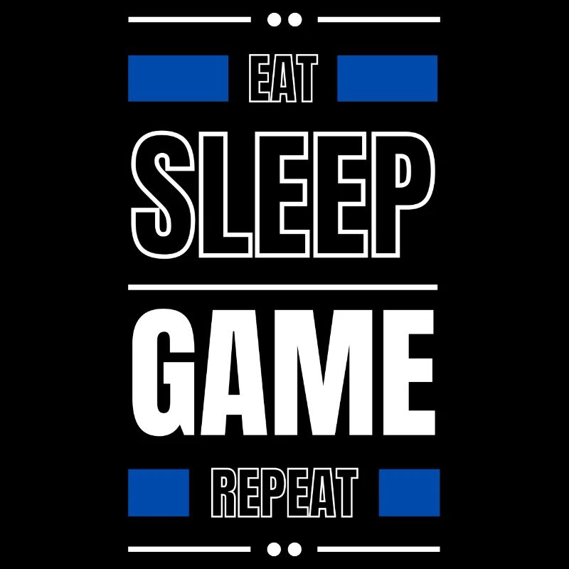 eat sleep game repeat geschenk idee spruch gamer