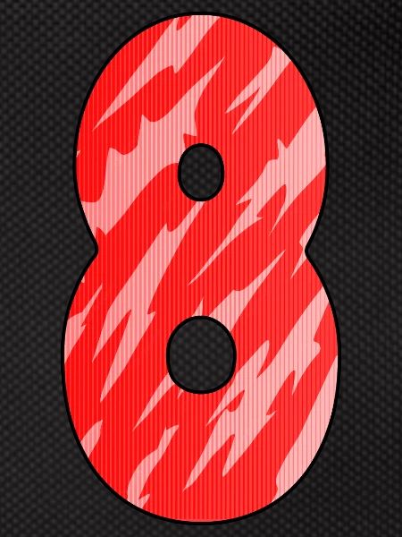 8 Red Pattern