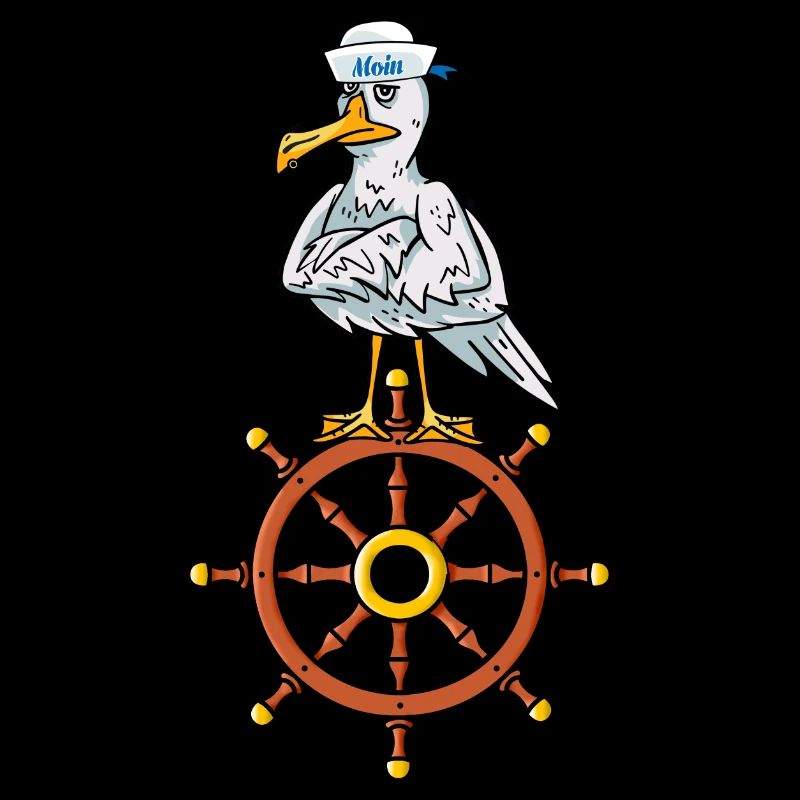 Seagull Volant Seaman Shipping Captain Moin