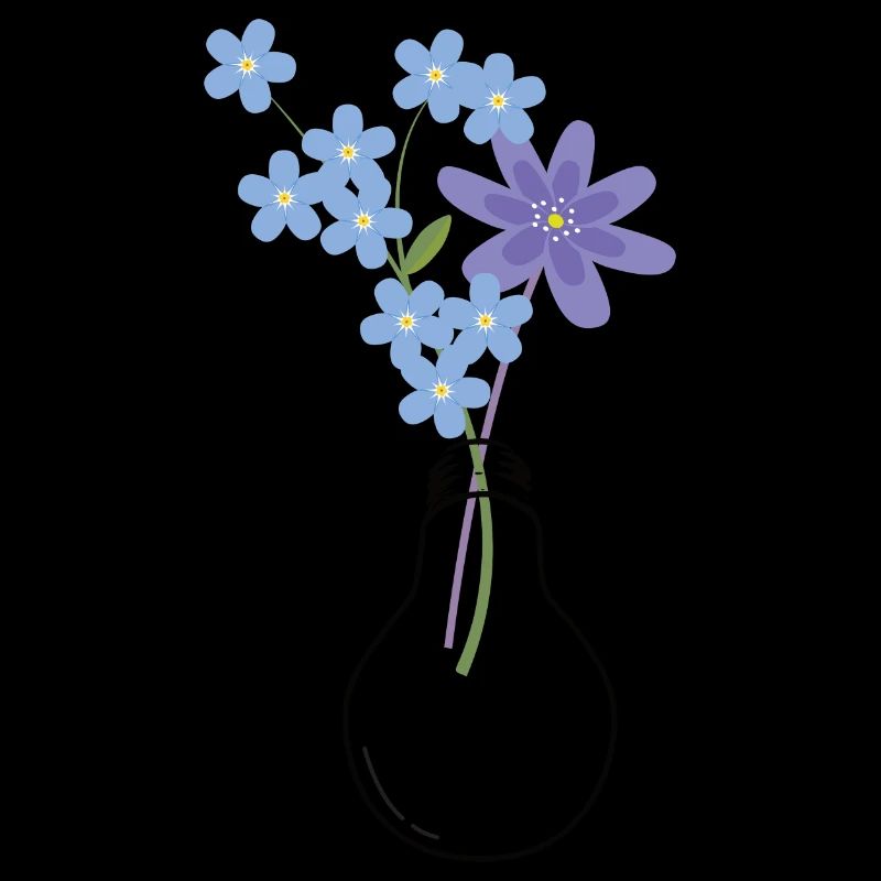 Light Bulb Flowers Bouquet Nature