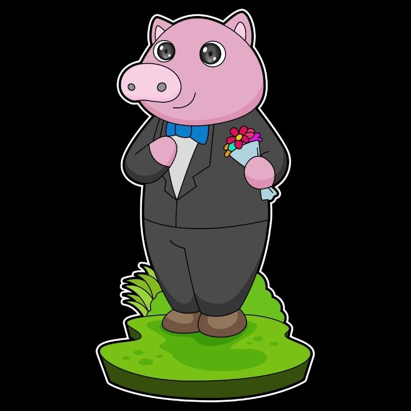 Pig Groom Jacket Mariage
