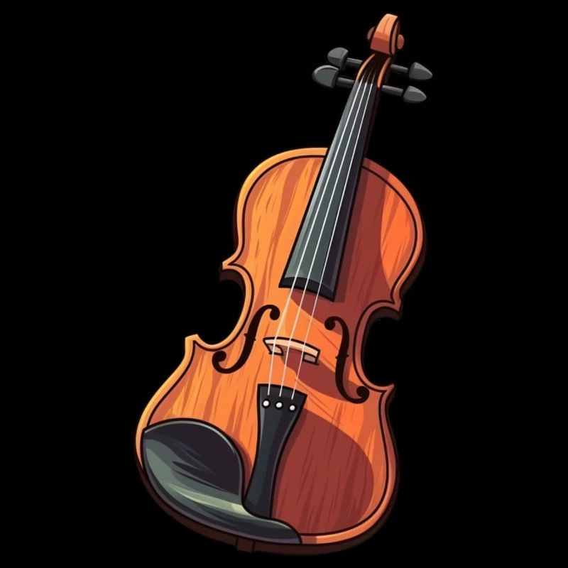 Violon dans le style comique