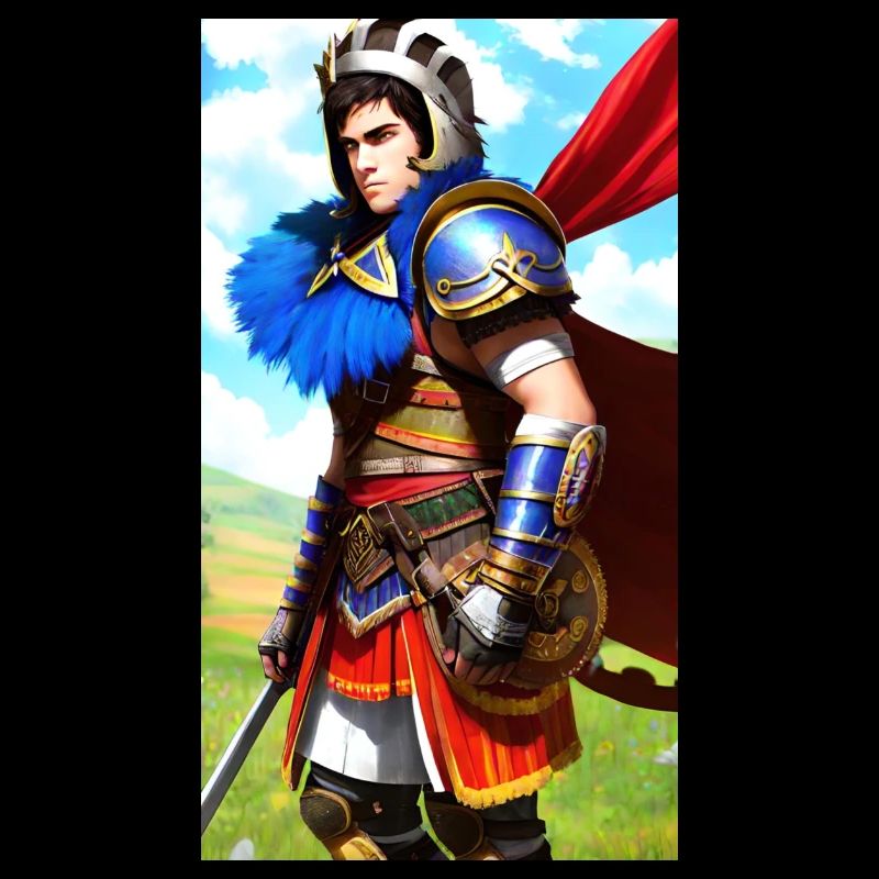 Mehrfarbiger Ritter Gladiator