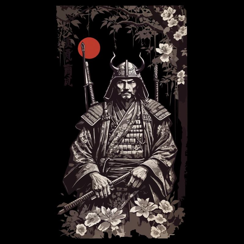 Retro Samurai Classic Shogun Art Style