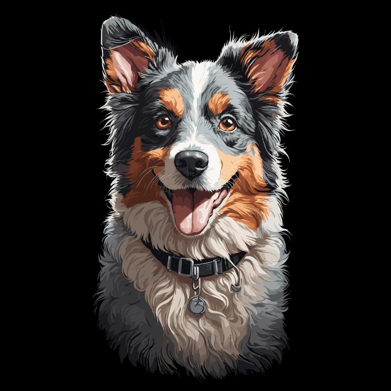 Liebevoller Australian Shepherd Hunde Design