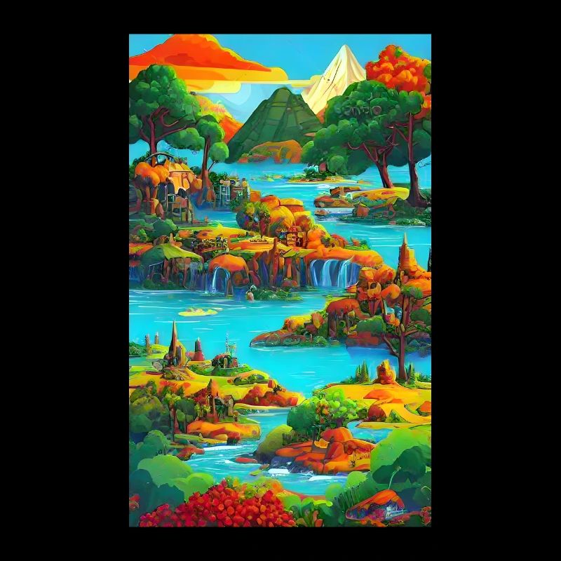 Exotische & bunte KI-Landschaft