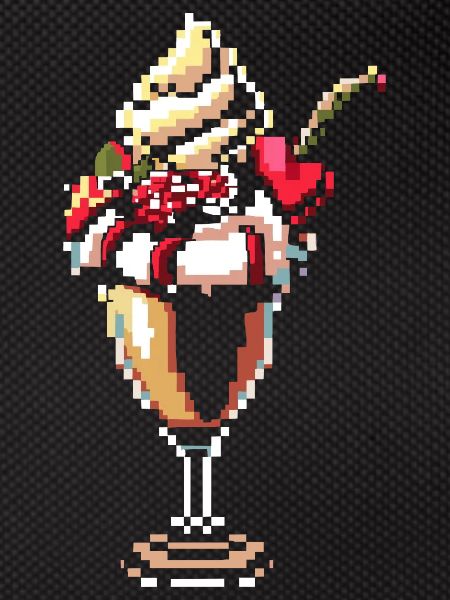 Graphique pixel de coupe glacée