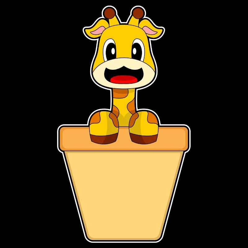 Cornet de crème glacée girafe