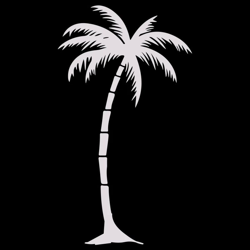 Silhouette de palmier tropical