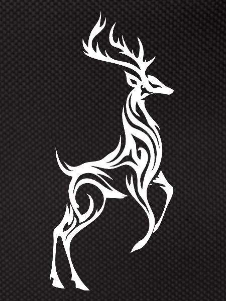 Wild Deer Silhouette
