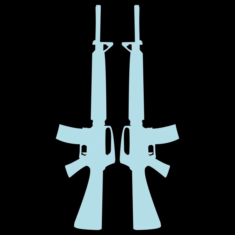 Doppelgewehr Silhouette