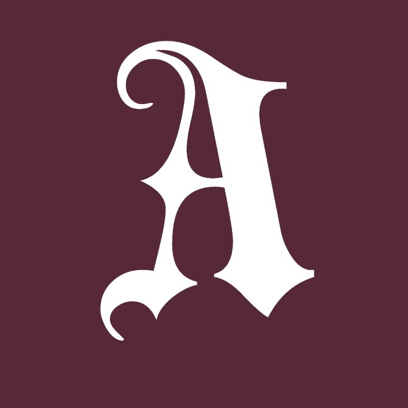 Gothic Monogram A Script