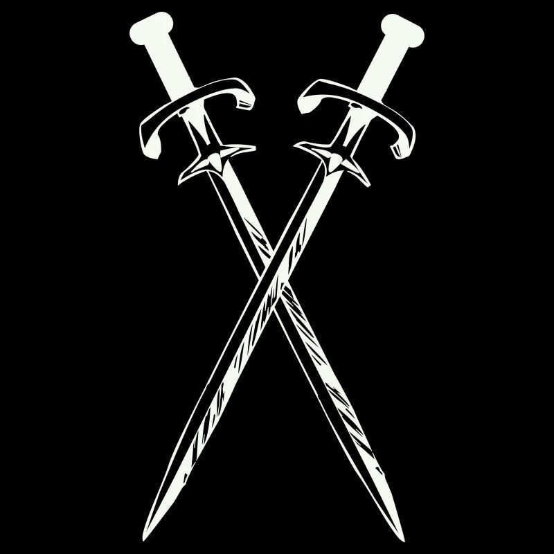Deux épées en croix