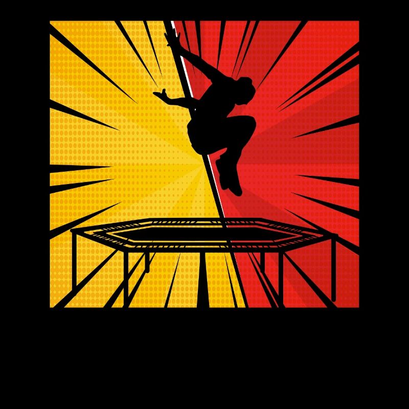 Trampolin Trampolinspringerin