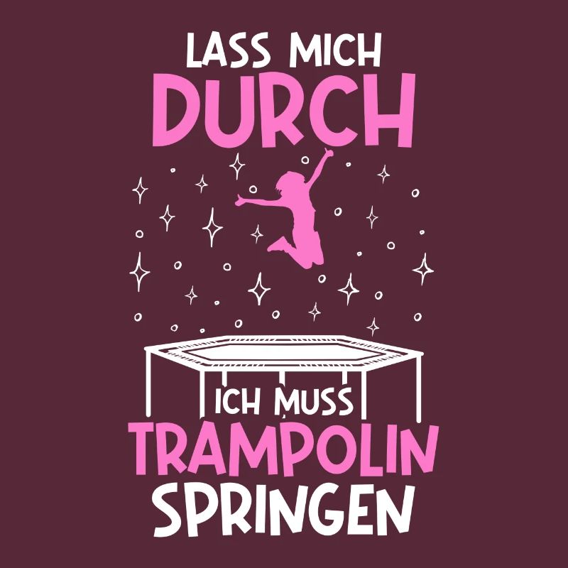 Lass mich durch Trampolinspringer Trampolin