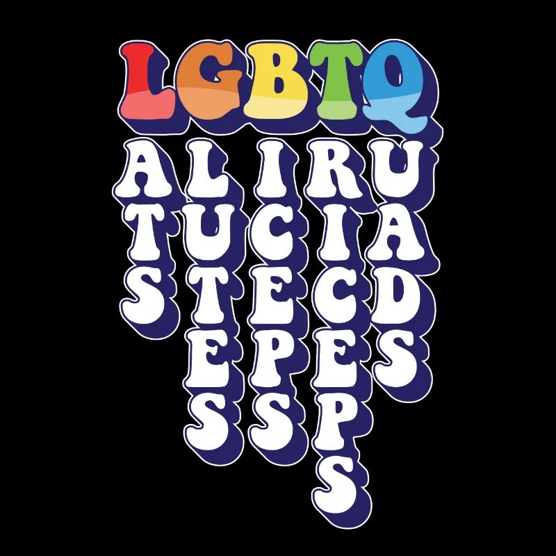 LGBTQ Lats Glutes Biceps Triceps Quads Rainbow
