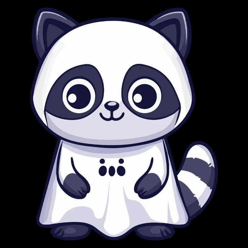 Waschbär Halloween Lustig Geist