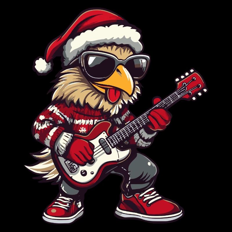 Guitare Rocker de Noël