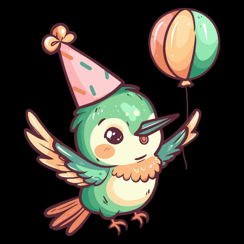 colibri oiseau anniversaire bébé