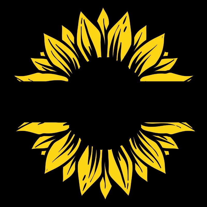 Sunflower split 2 black and yellow