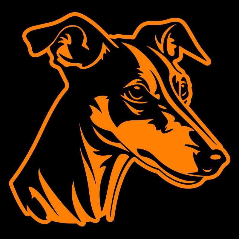 Greyhound Dog Head
