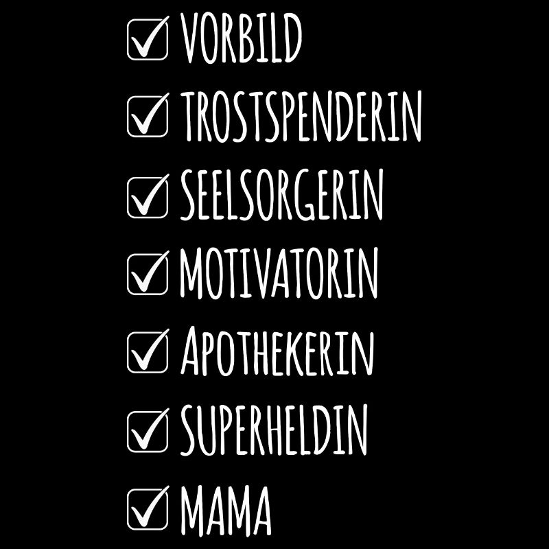 Apothekerin Mama Superheldin Checkliste