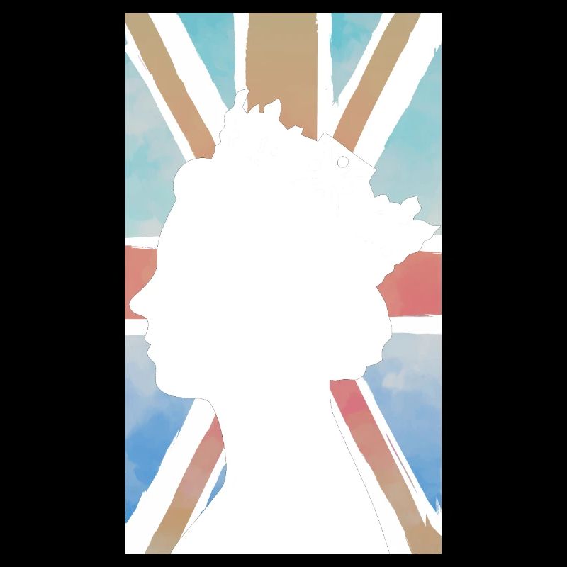 QUEEN ELIZABETH DRAPEAU DU ROYAUME-UNI UNION JACK ROYAUME DU CIEL