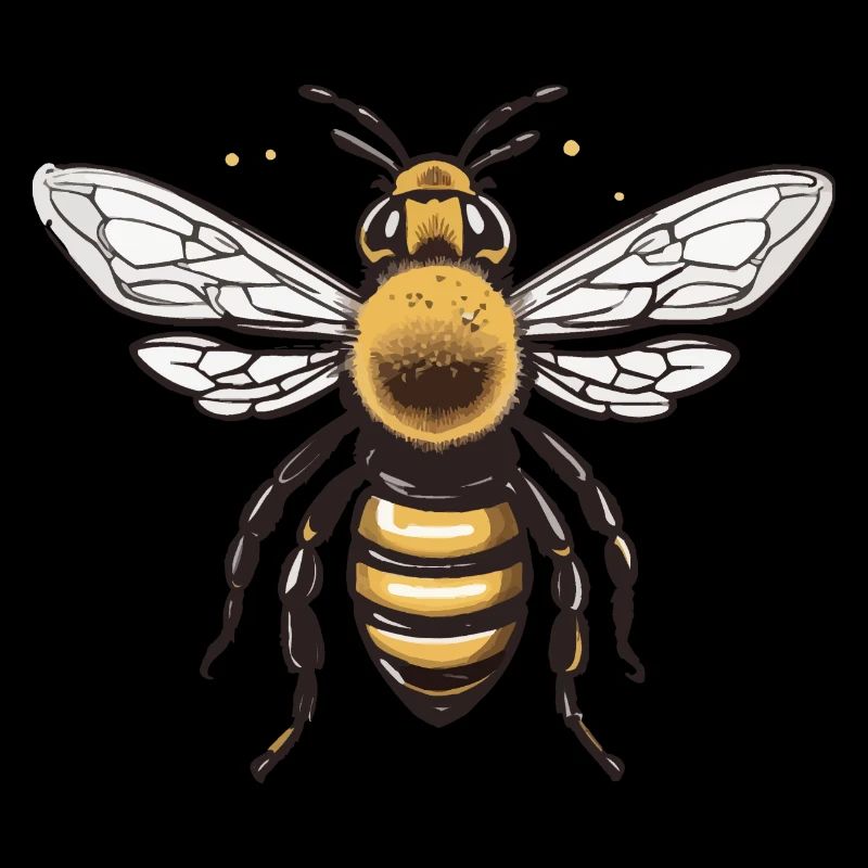Conception esthétique d’abeille d’abeille d’apiculteur