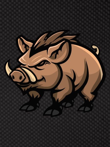 Pig Comic Wild Boar