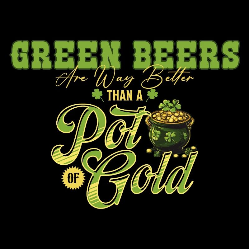 Grüne Biere sind viel besser als ein Topf Gold St