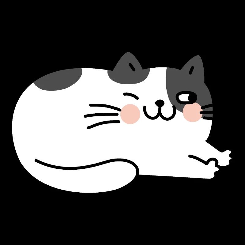 Chat Couché Mignon