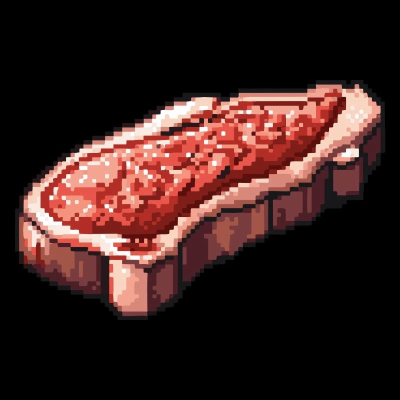 Steak Filet Pixel Icon