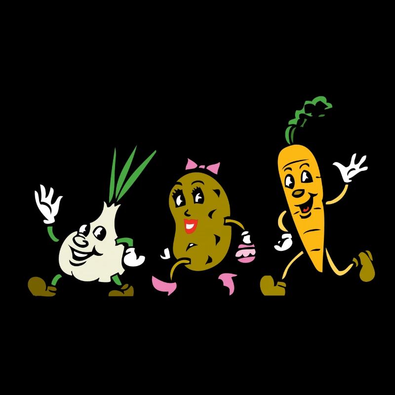Vegetables in mops