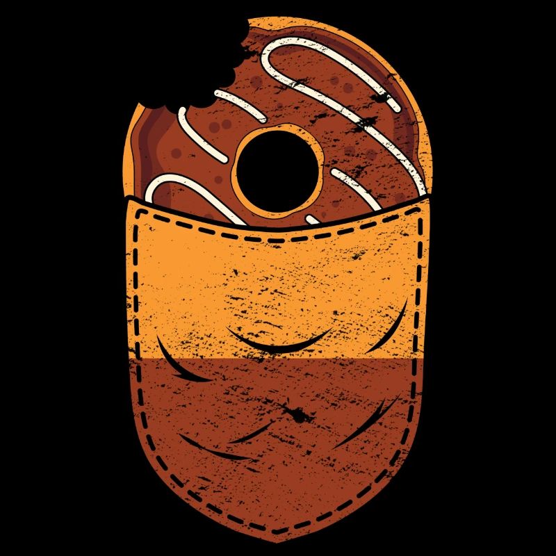 Süßigkeiten Snack Geschenk Brusttasche Donuts