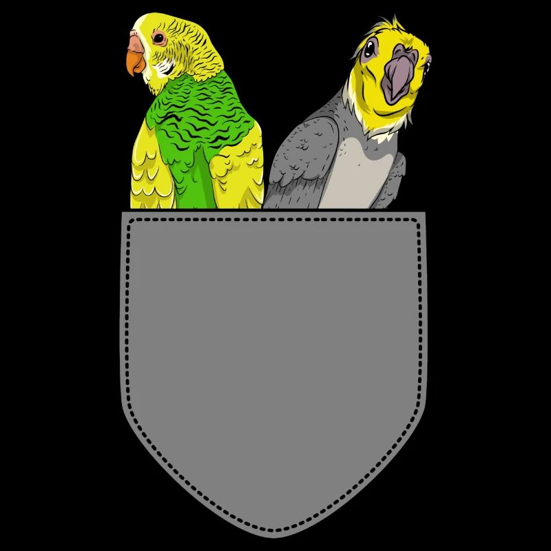 Ornithologue Oiseau Cadeau Chest Perruche de poche