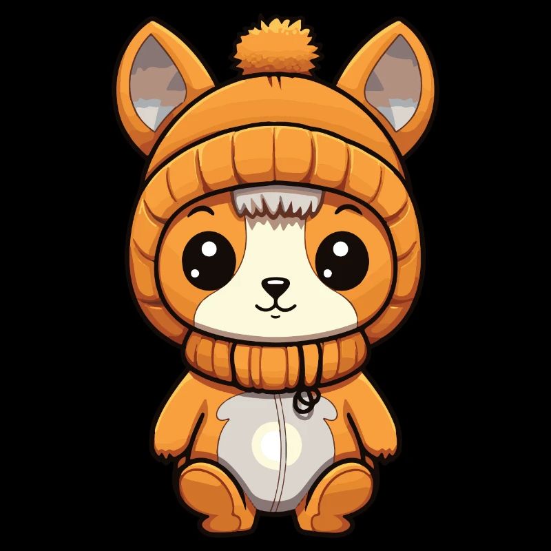 Eichhörnchen Winter Comic Niedlich