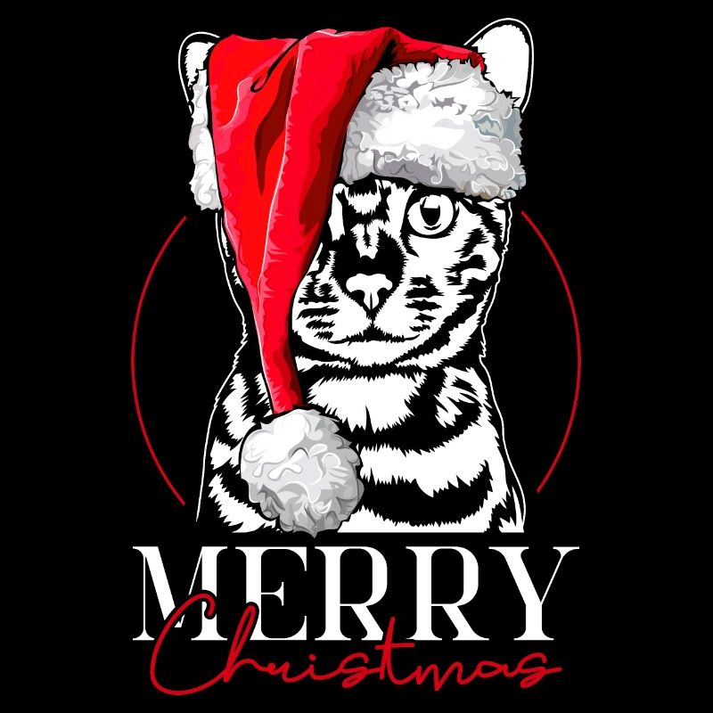 Père Noël Bengale chat joyeux Noël chat Wilsigns