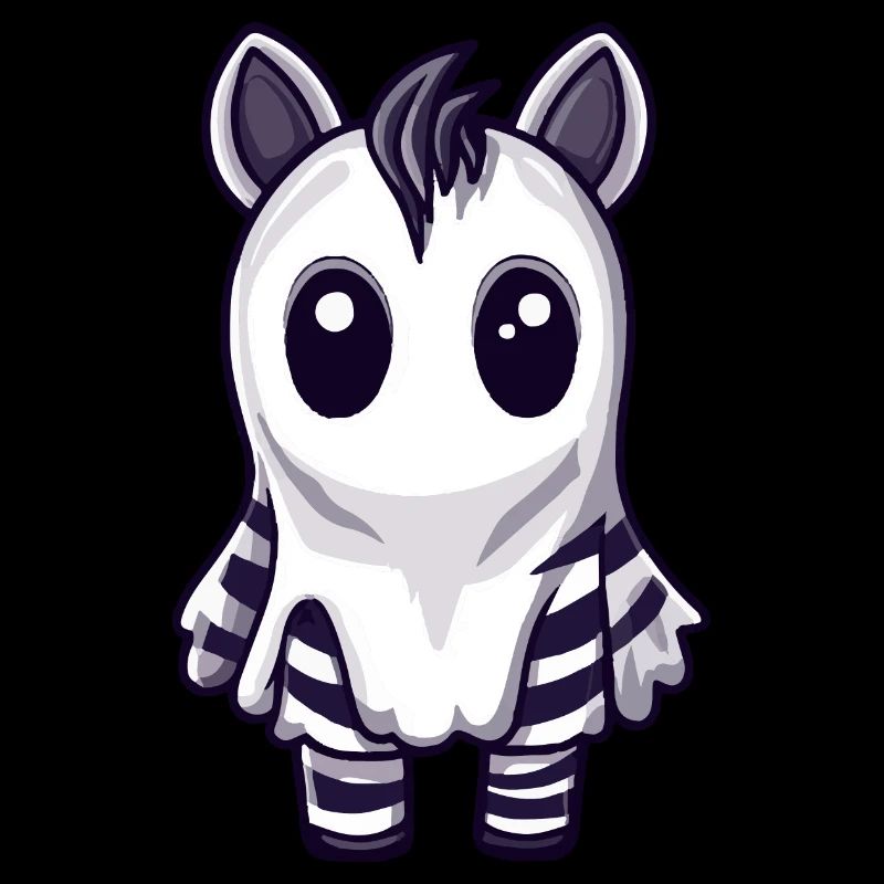 Zebra Halloween Comic Geist