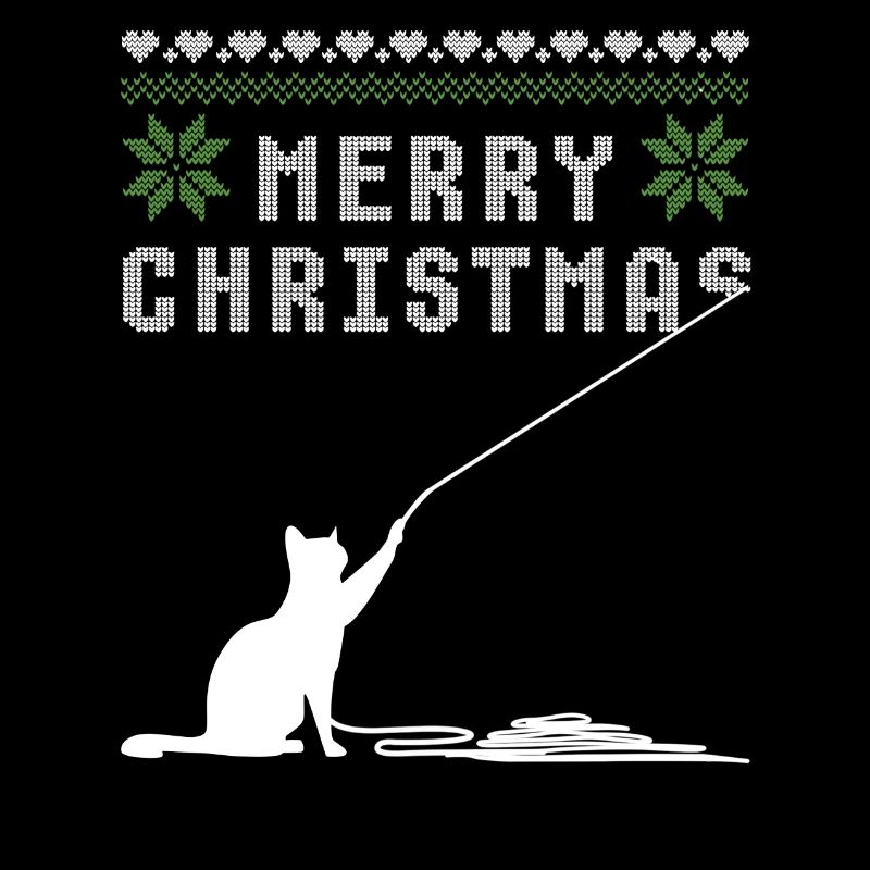 Joyeux noël chat laid pull